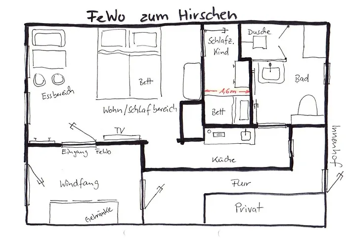 公寓 Zum Hirschen *
